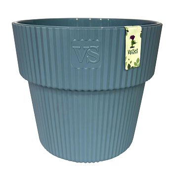 Горшок цветочный VipSet Алемар бирюза 4,8 л с дренажной системой