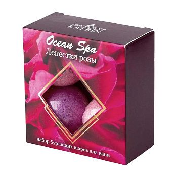 Набор шаров бурлящих Ocean Spa Лепестки розы 4х40 г