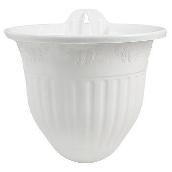 Кашпо настенное Лозанна белое 3 л