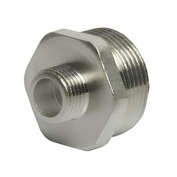 Ниппель переходной латунь 1/2"х1 1/4" НР/НР