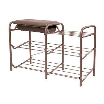 Этажерка для обуви Nika ЭТП1-1/К 790х330х510 мм 3 секции коричневая