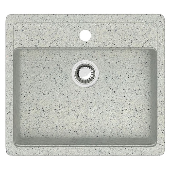 Мойка врезная Карельский камень 9/Q10 570х505х200 мм светло-серый