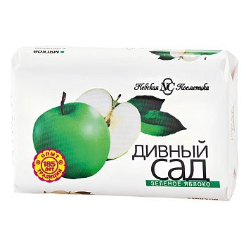 МЫЛО ТУАЛЕТНОЕ зеленое яблоко 90г Дивный сад