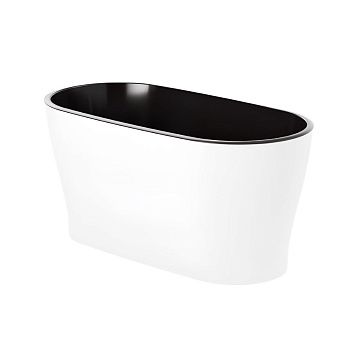 Горшок цветочный Лея белый 4 л овальный двойной с автополивом