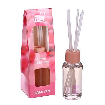 Аромадиффузор с палочками New Galaxy Бабл гам, ваниль, океан, лаванда, цитрус, корица 35 мл