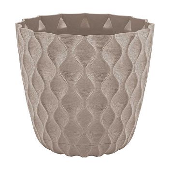 Горшок цветочный InGreen Wave Французский платан 17,5 см 2,5 л с дренаж сеткой и съем поддоном