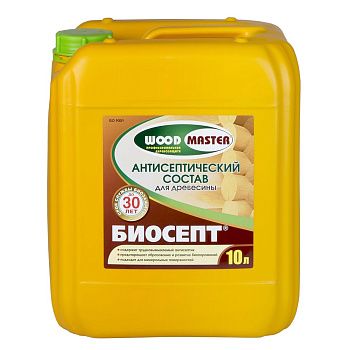 Биосепт Woodmaster бесцветный 10 л