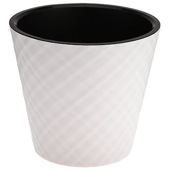 Горшок цветочный InGreen Manhattan Белоснежный жасмин 23 см 5 л c дренажной вставкой