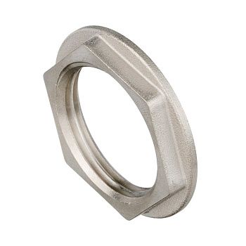 Контргайка латунь никель 1" ВР