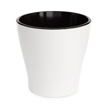 Горшок цветочный Лея белый 17 л двойной