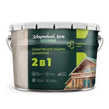 Средство для защиты древесины Здоровый Дом Орех 9 л