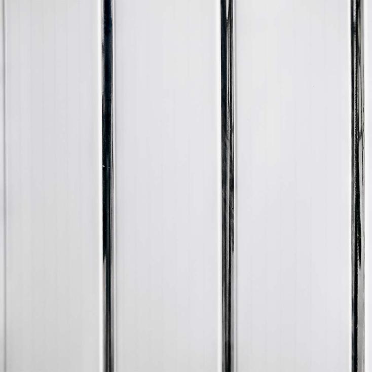 Панель ПВХ Софитто серебро 3 полосы 3000х240 мм