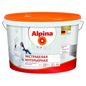 Краска ВД интерьерная Аlpinа Экстрабелая, 10 л