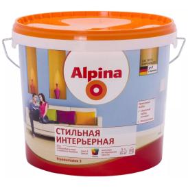 Краска ВД интерьерная Аlpinа Стильная, База 1, белая, 5 л