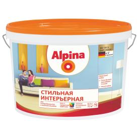 Краска ВД интерьерная Аlpinа Стильная, База 3, прозрачная, 9,4 л