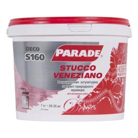 Венецианская штукатурка с эффектом природного мрамора Parade Deco stucco Veneziano S160 белый 7 кг