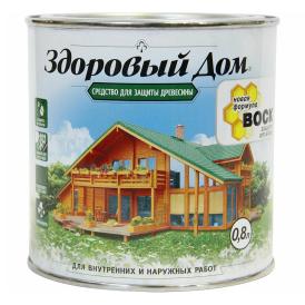Средство для защиты древесины Здоровый Дом орех 0,8 л
