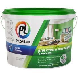 Краска ВД для стен и потолков Profilux PL-04А, белая, 7 кг