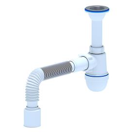Сифон для раковины 1 1/2"х40/50 с гофротрубой АНИпласт C5010