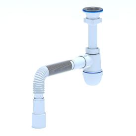 Сифон для раковины 1 1/2"х40/50 с гофротрубой АНИпласт C0115