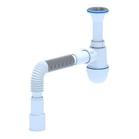 Сифон для раковины 1 1/4"х40/50 с гофротрубой АНИпласт C2015