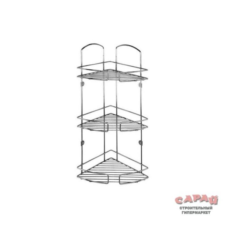 Полка для ванной угловая 3-х ярусная 11 Milardo 111WC30M44