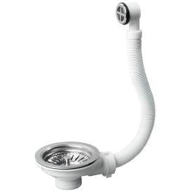 Перелив для мойки 3 1/2" гибкий круглый Wirquin 30717336