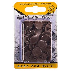 Заглушки на меб.стяжку 7мм дуб (50 шт) "Element"