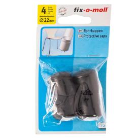 Наконечник защит.для меб.ножек d22мм черн (4 шт) fix-o-moll