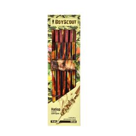 Набор шампуров плоских с деревянными ручками, кольцами 550 мм 6 шт Boyscout