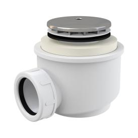 Сифон для душевого поддона 1 1/2" хром Alcaplast А-47СR D50XP