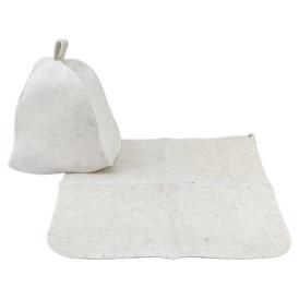Набор для бани 2 предмета Hot Pot (шапка, коврик)