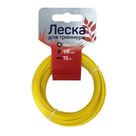 Леска для триммера 1,6 мм х 15 м круг Yard