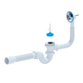 Сифон для ванны 1 1/2"х40/50 с гофротрубой АНИпласт E155