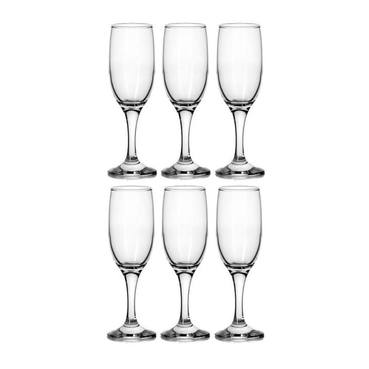 Набор бокалов для шампанского Pasabahce Бистро 6 шт 190 мл PSB 44419