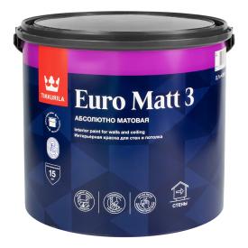 Краска интерьерная EURO MATT 3 A гл/мат 2,7л