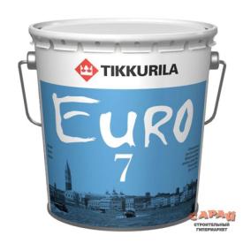 Краска ВД Tikkurila Euro7 C, бесцветная, 9 л