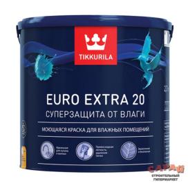 Краска для влажных помещений EURO EXTRA 20 А 9л