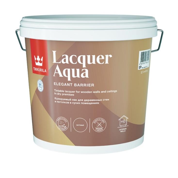 Лак акриловый Tikkurila Euro Lacquer Aqua бесцветный матовый 2,7 л