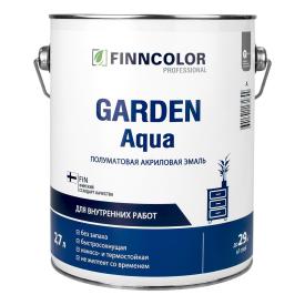 Эмаль Finncolor Garden Aqua база А, белая, 2,7 л