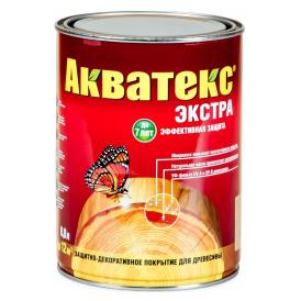 Защитно-декоративное покрытие для древесины Акватекс-экстра бесцветный 0,8 л