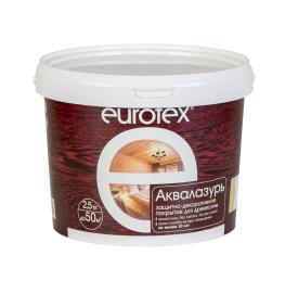 Лак акриловый Eurotex Аквалазурь канадский орех 2,5 кг