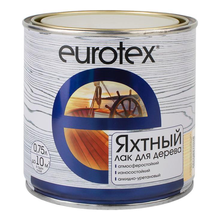 Лак яхтный Eurotex бесцветный полуматовый 0,75 л