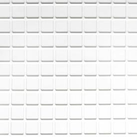 Панель ПВХ Мозаика белая яч. 2х2 см 960х480 мм