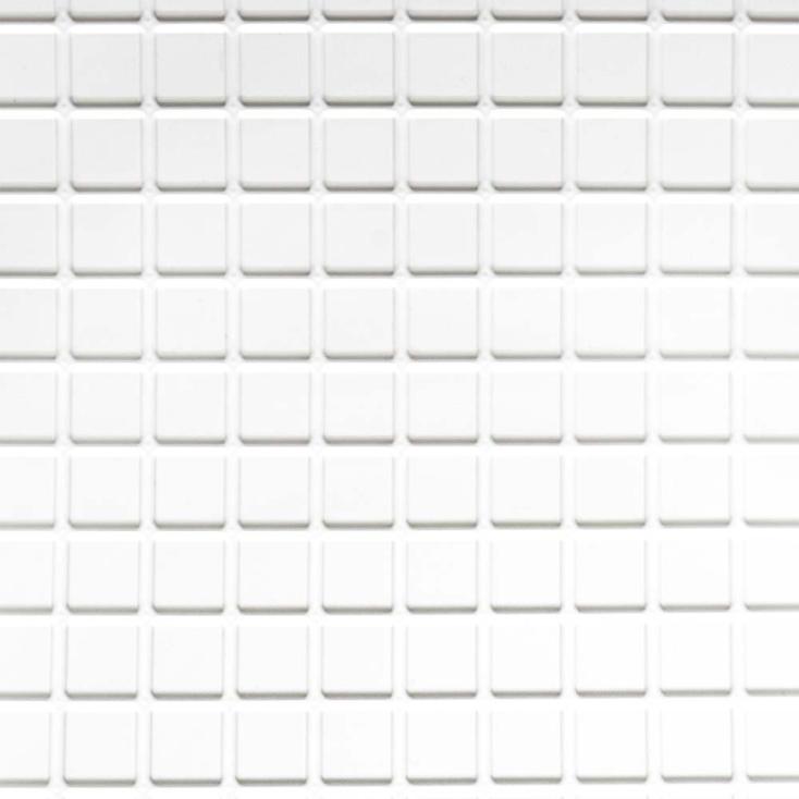 Панель ПВХ Мозаика белая яч. 2х2 см 960х480 мм