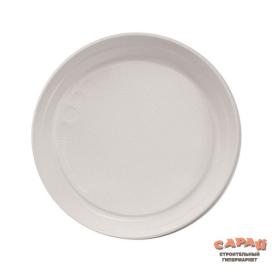 Набор тарелок одноразовых пластиковых мелких Антелла белые 6 шт 220 мм