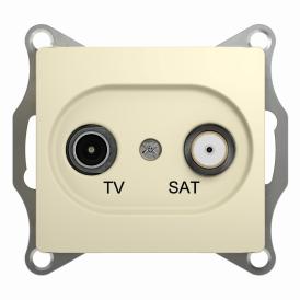 РОЗЕТКА телевизионная  TV-SAT 1DB.1-м СП  .беж.SchE GSL000197 GLOSSA