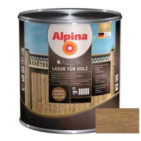 Лазурь водоразбавляемая Alpina Aqua Lasur für Holz Палисандр 0,9л