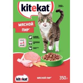 Корм для кошек сухой Kitekat Мясной пир 350 г