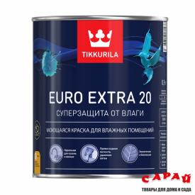 Краска для влажных помещений EURO EXTRA 20 С 0,9л